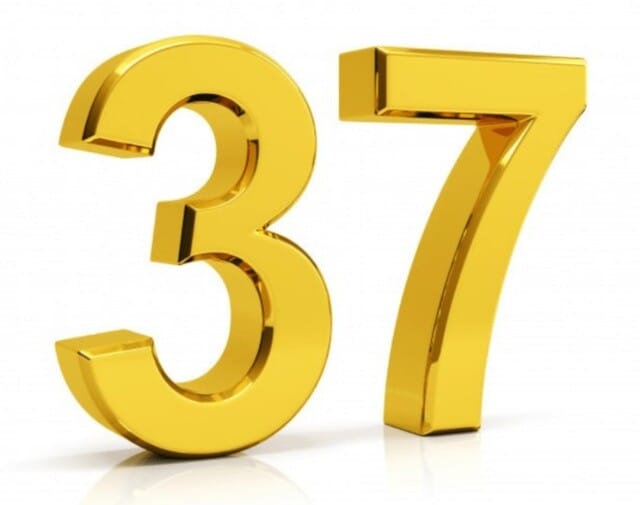 Số 37 trong văn hóa phương Đông gọi là số may mắn