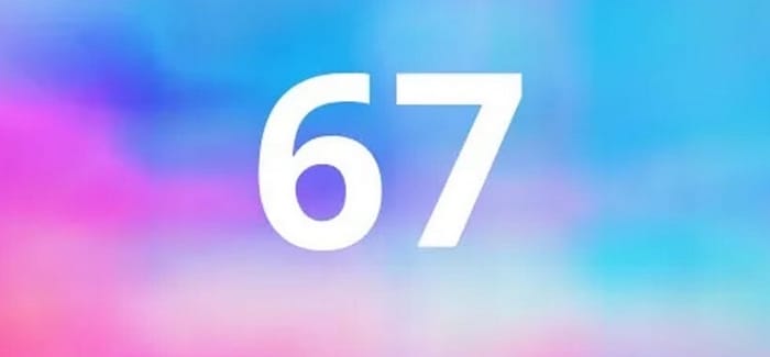 Số 67 gồm một số chẵn (6 – âm) và một số lẻ (7 – dương), rất sự cân bằng về mặt âm dương
