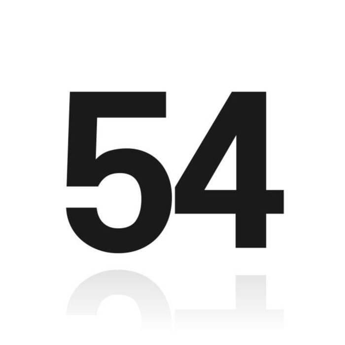 Trong văn hóa phương Tây ý nghĩa số 54 được thể hiện ra sao?