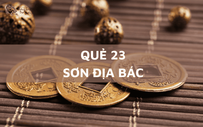 Xét theo Kinh Dịch thuộc vào quẻ Sơn Địa Bác